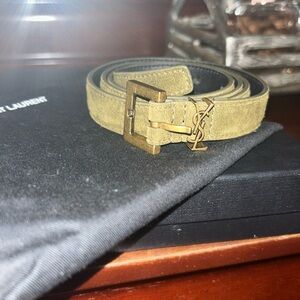 YSL suede belt